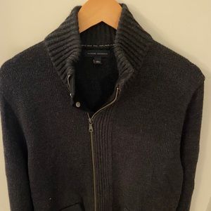 Banana Republic sweater jacket. Dark Gray.